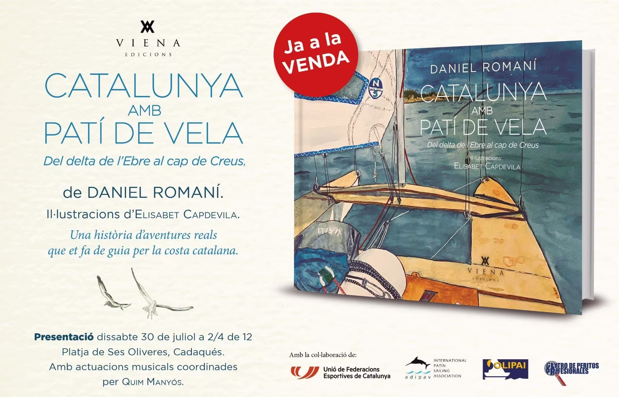 Presentación del libro «Catalunya amb patí de vela», sábado 30 de Julio en Cadaqués - Navegar - Actualidad náutica
